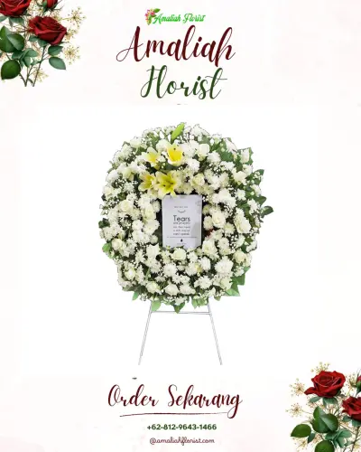Krans Bunga Duka Cita di Pandan Kasturi